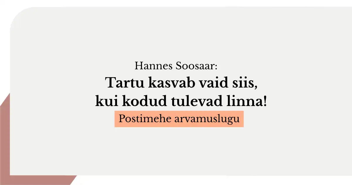 Igapäevaselt Tartuga seotud inimene ei peaks ööseks naabervalda magama minema. Ometi liigume järjest enam sinna suunas, sest elame ajal, mil naabervaldades kerk